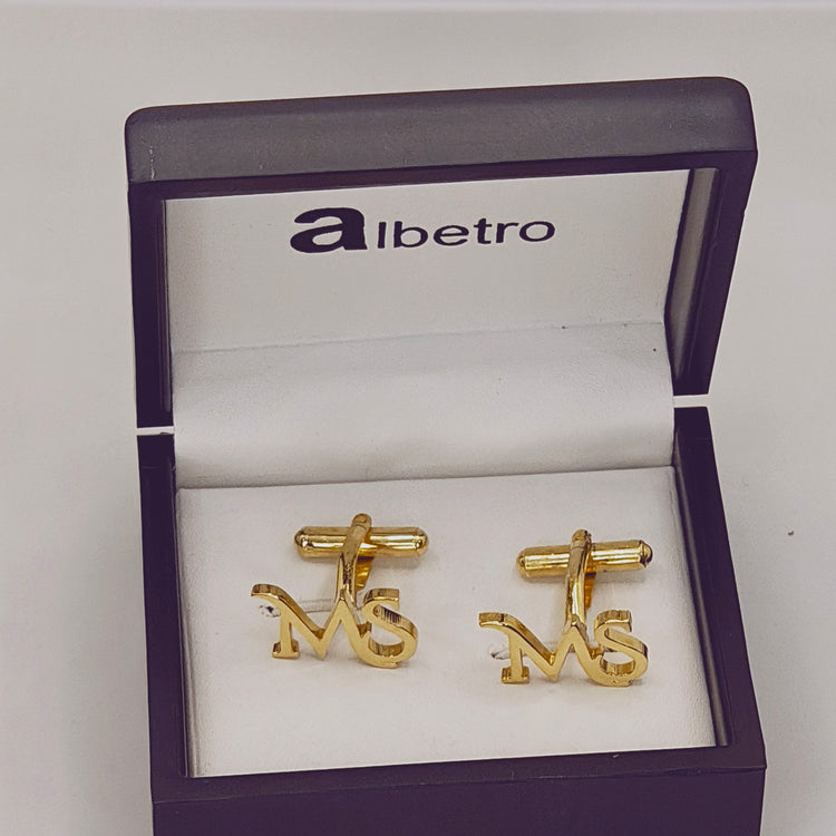 MS Double Initial Cufflinks