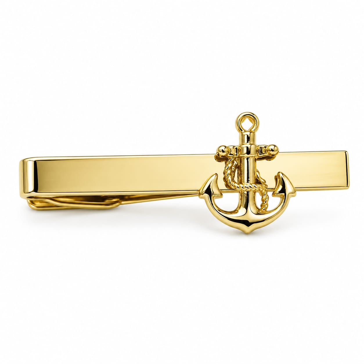 Anchor Crest Gold Tie Bar