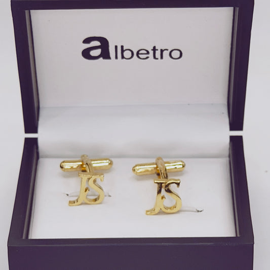 JS Double Initial Cufflinks