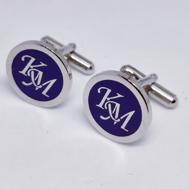 KM Initial Monogram Cufflinks