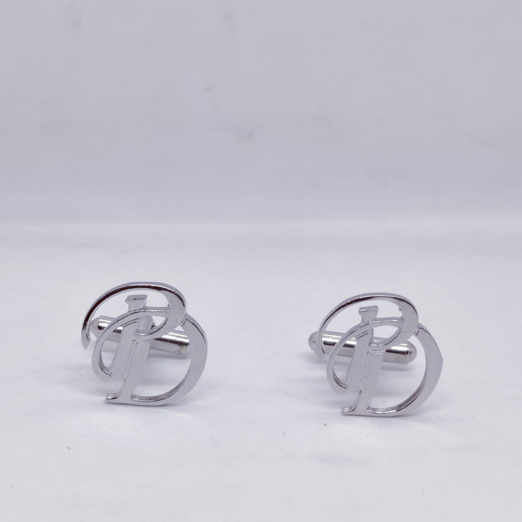 PD Double Initial Cufflinks