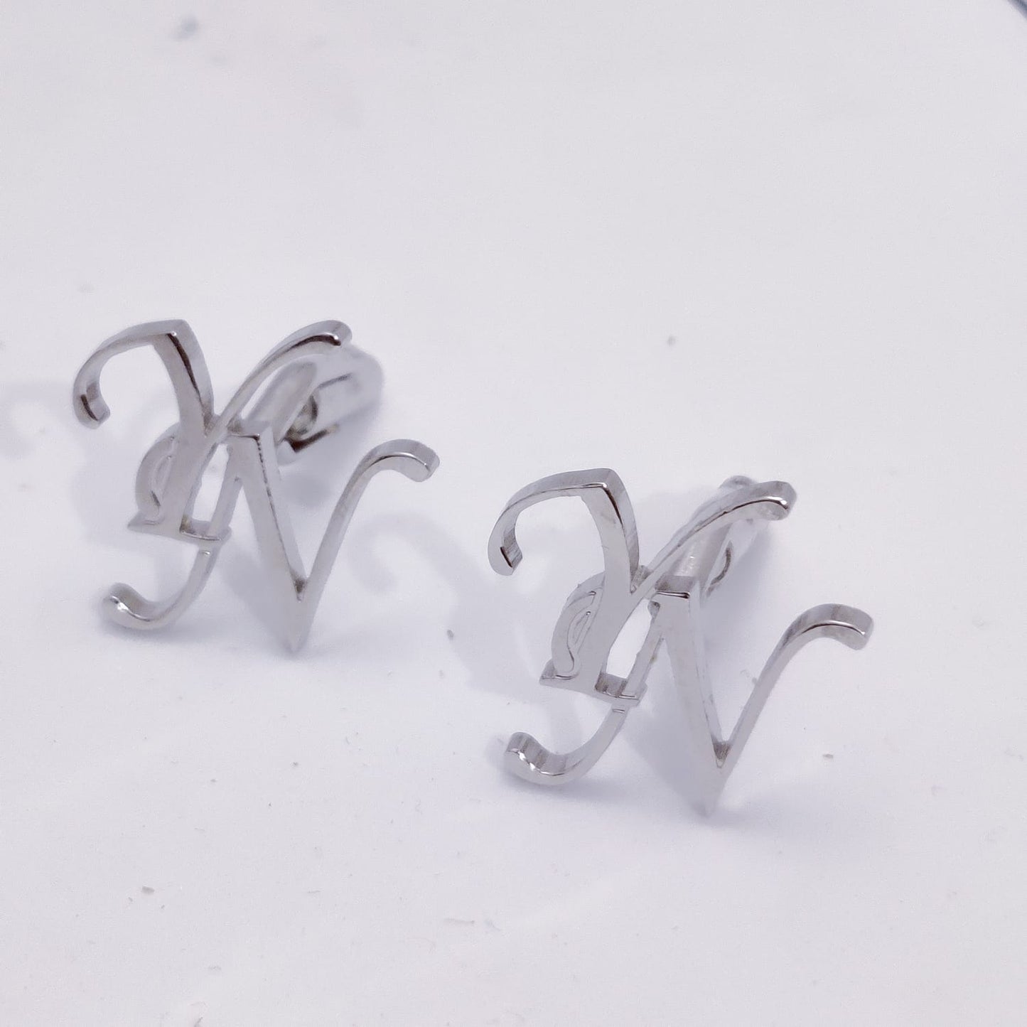 YN Double Initial Cufflinks