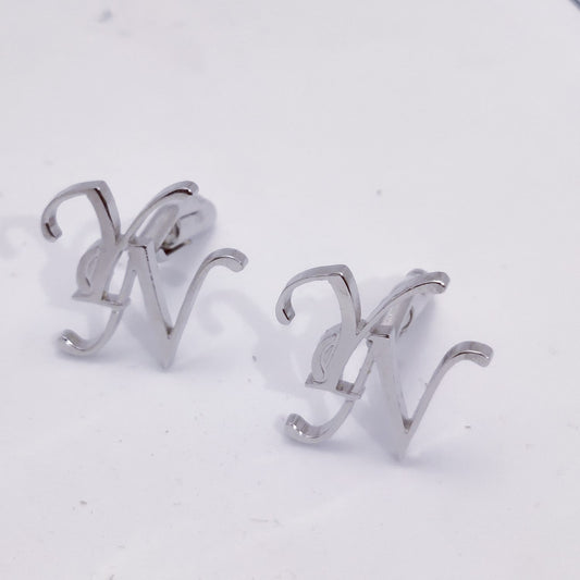 YN Double Initial Cufflinks