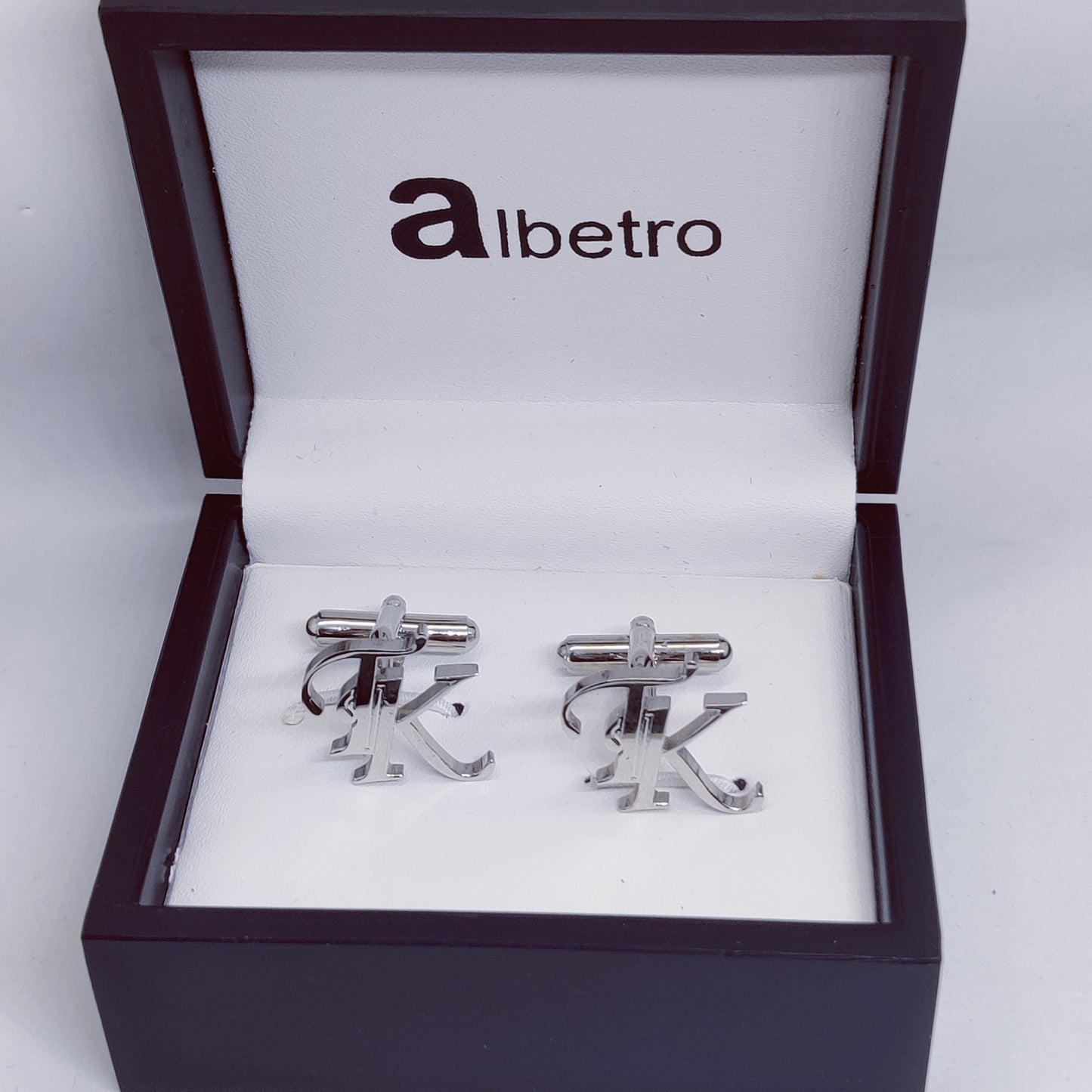TK Double Initial Cufflinks