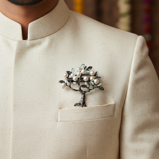 Pearl Tree Brooch