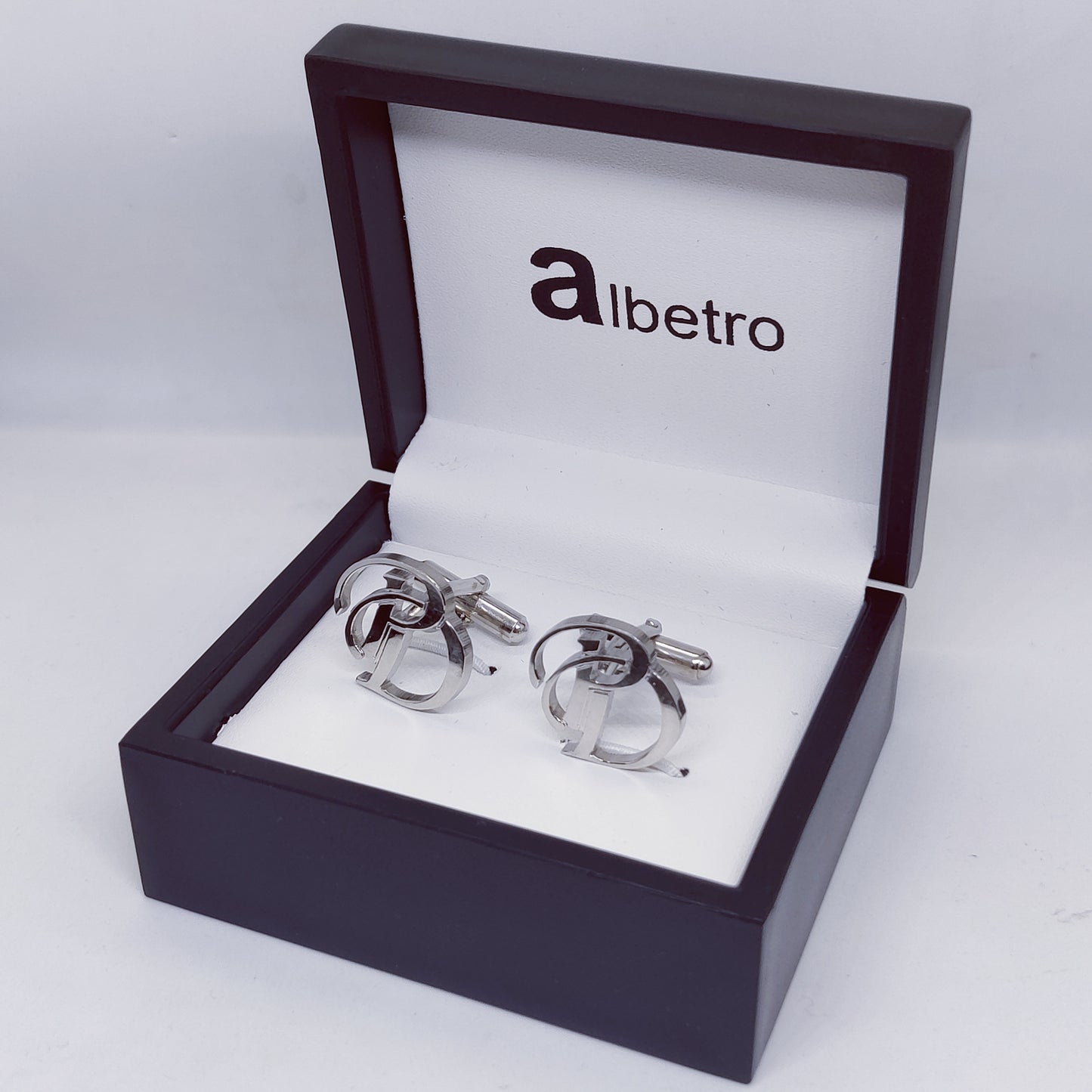 PD Double Initial Cufflinks