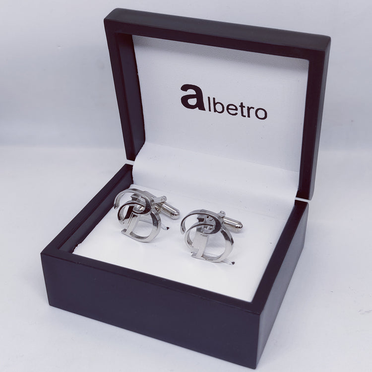PD Double Initial Cufflinks