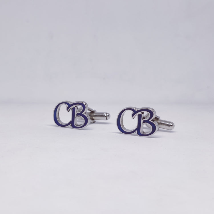 CB Initial Monogram Enamel Cufflinks
