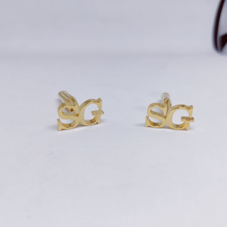SG Double Initial Cufflinks