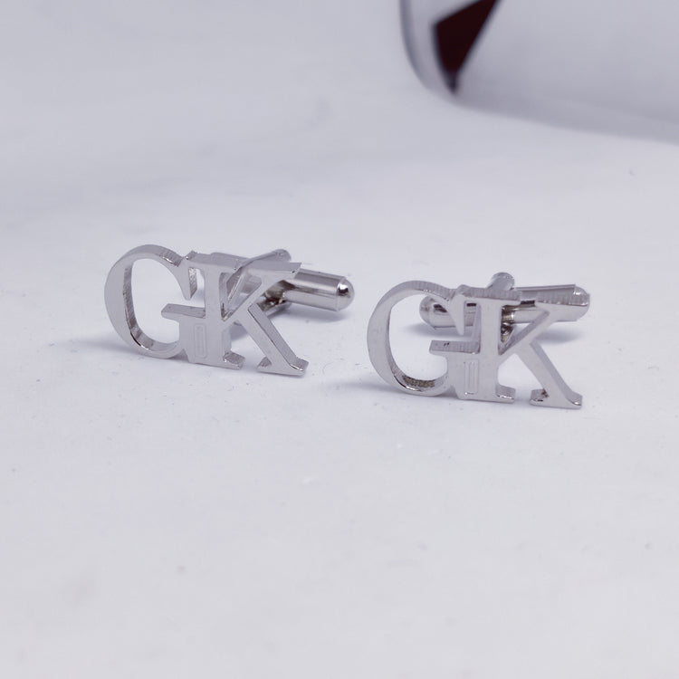 GK Double Initial Cufflinks