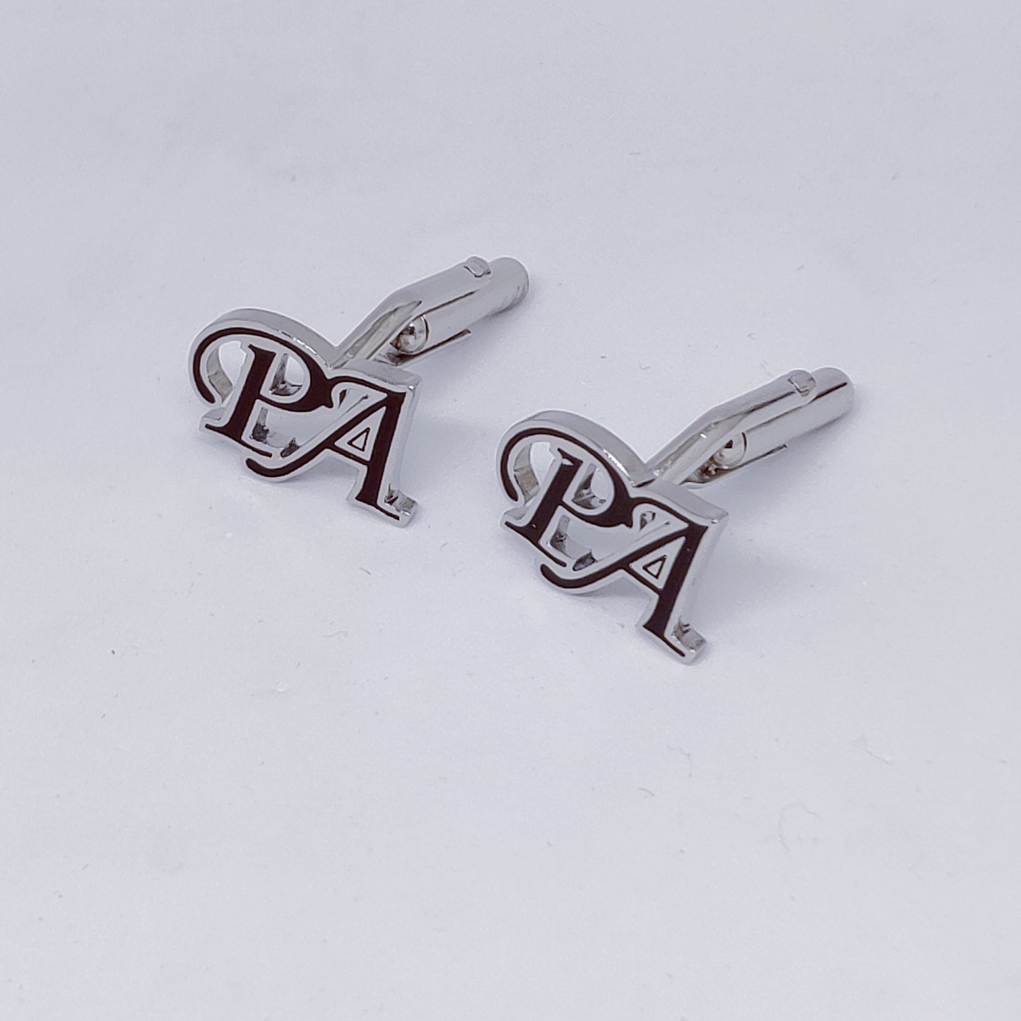 PA initial monogram cufflinks