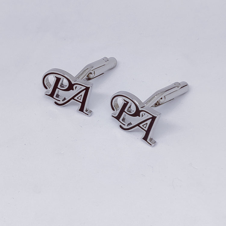 PA initial monogram cufflinks