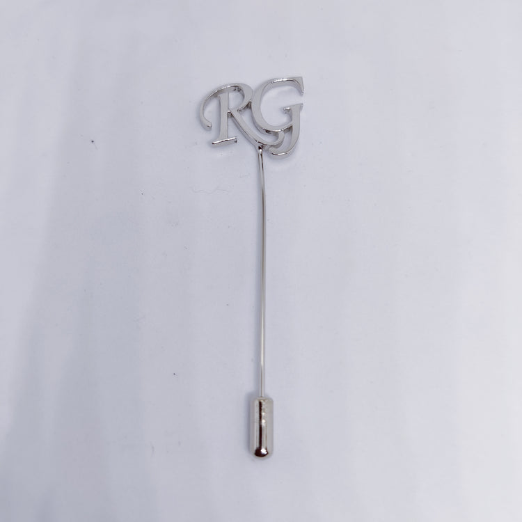 RG Double Initial Lapel Pin