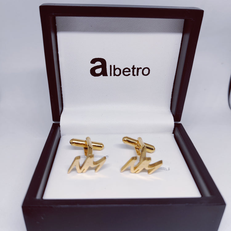 NM Double Initial Cufflinks