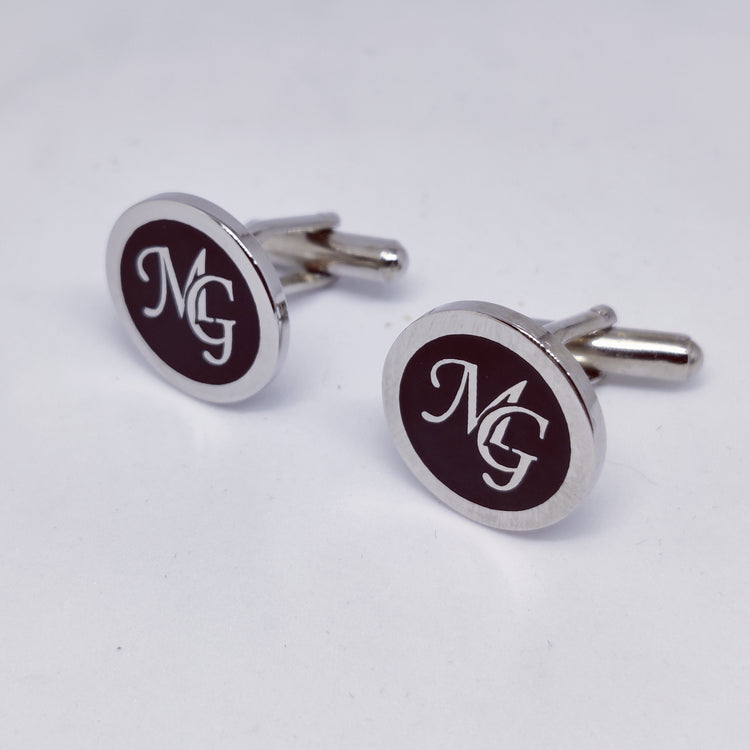 MG initial monogram cufflinks
