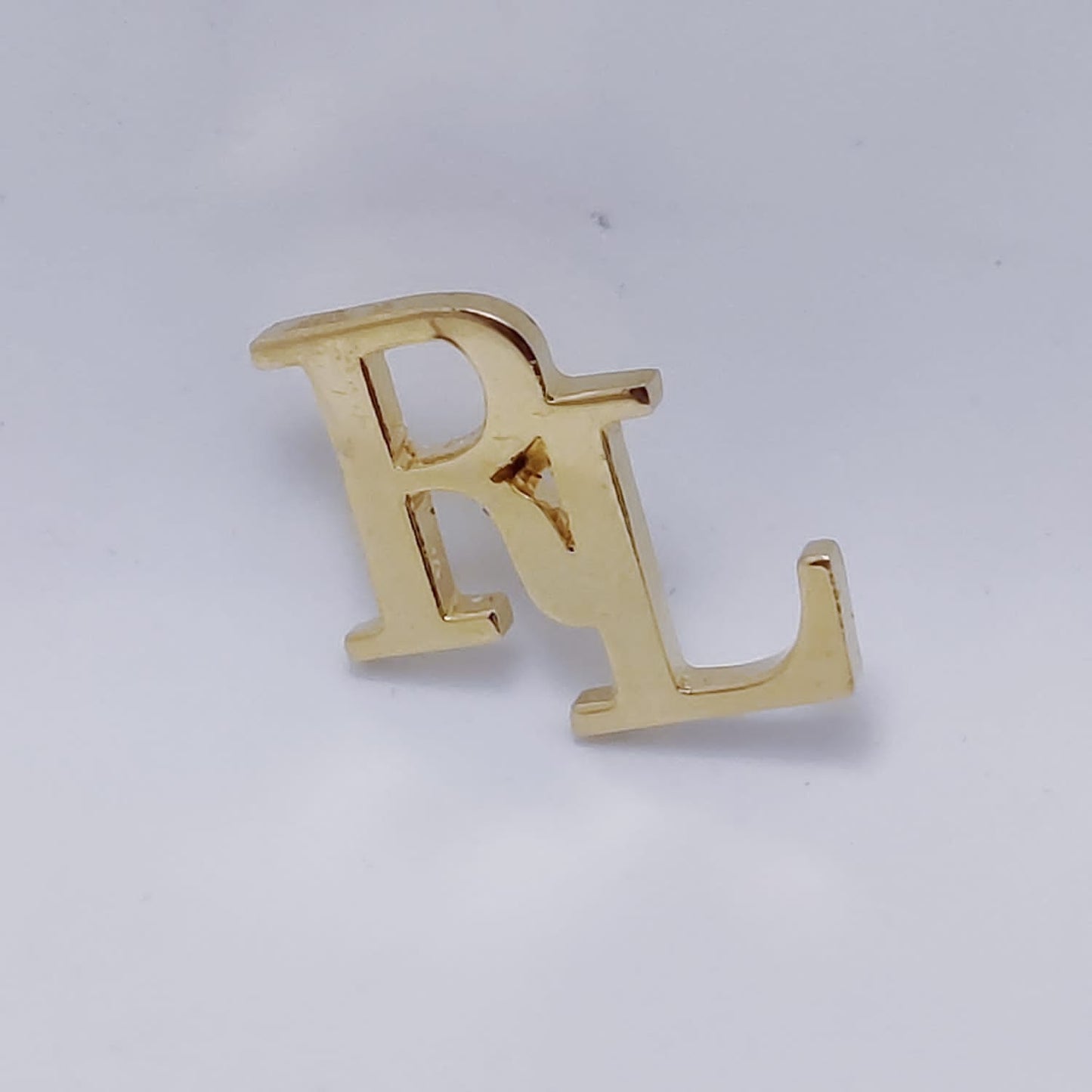 RL Double Initial Lapel Pin