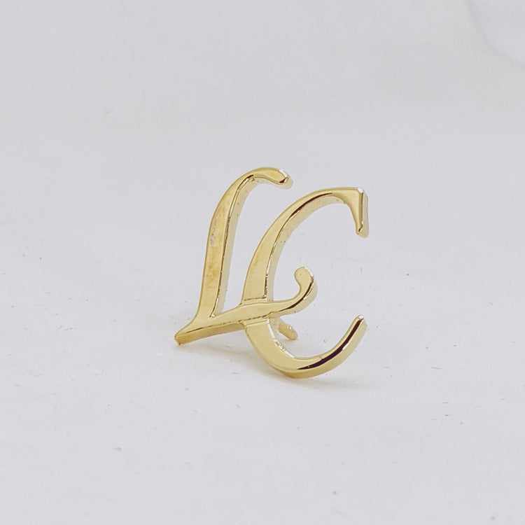 LC Double Initial Lapel Pin
