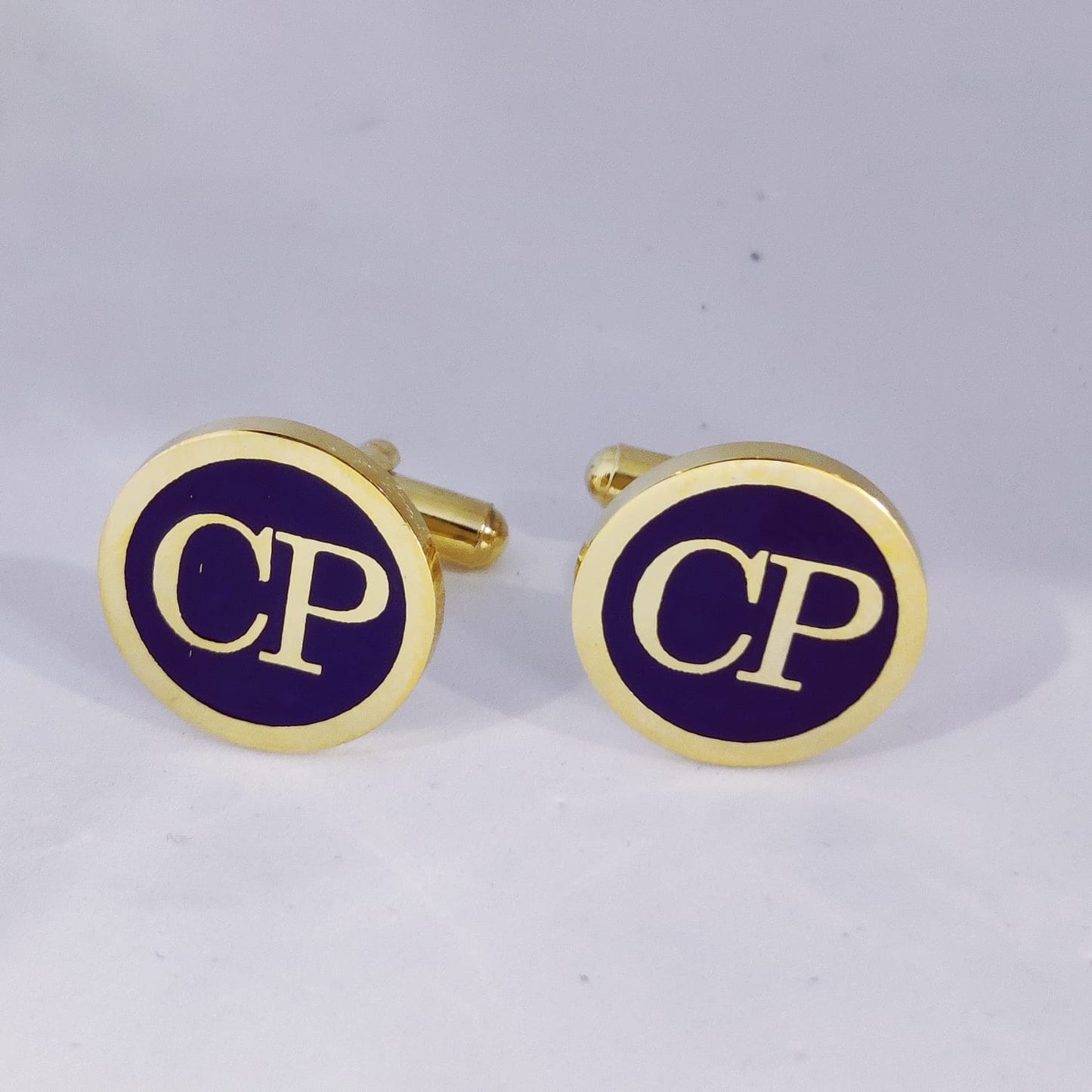 CP initial monogram cufflinks