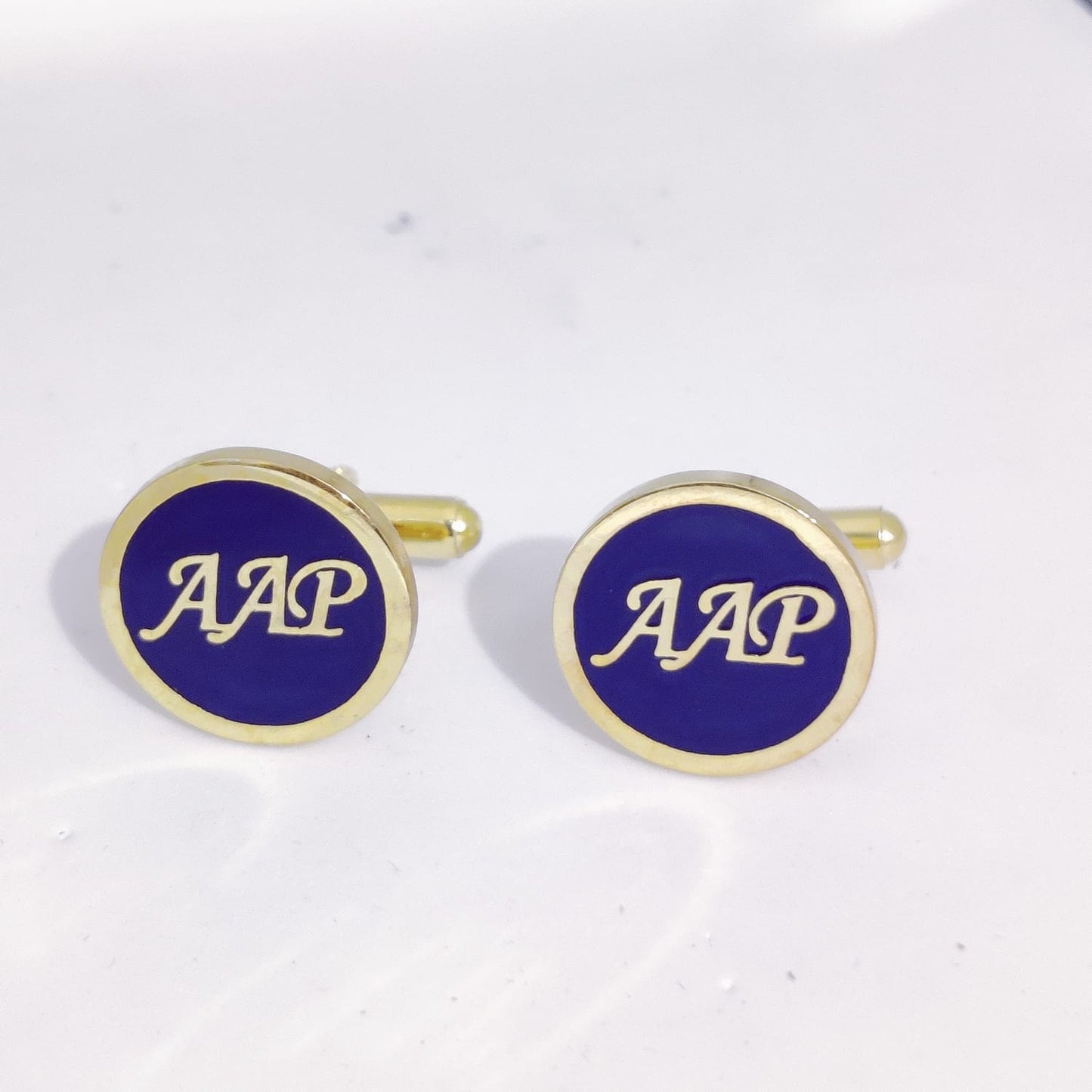 AAP Initial Monogram Cufflinks