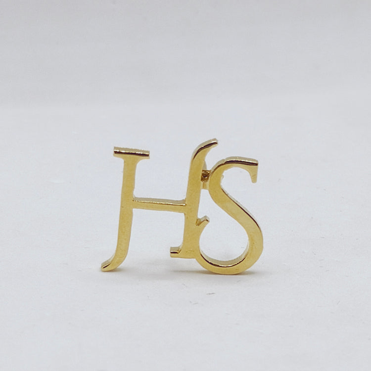 HS Double Initial Lapel Pin
