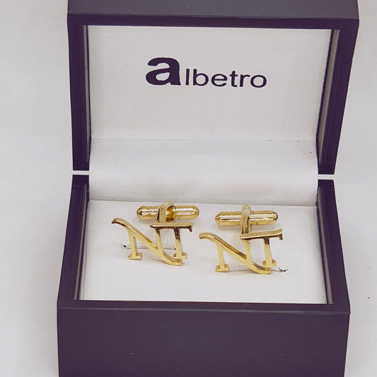 NT Double Initial Cufflinks