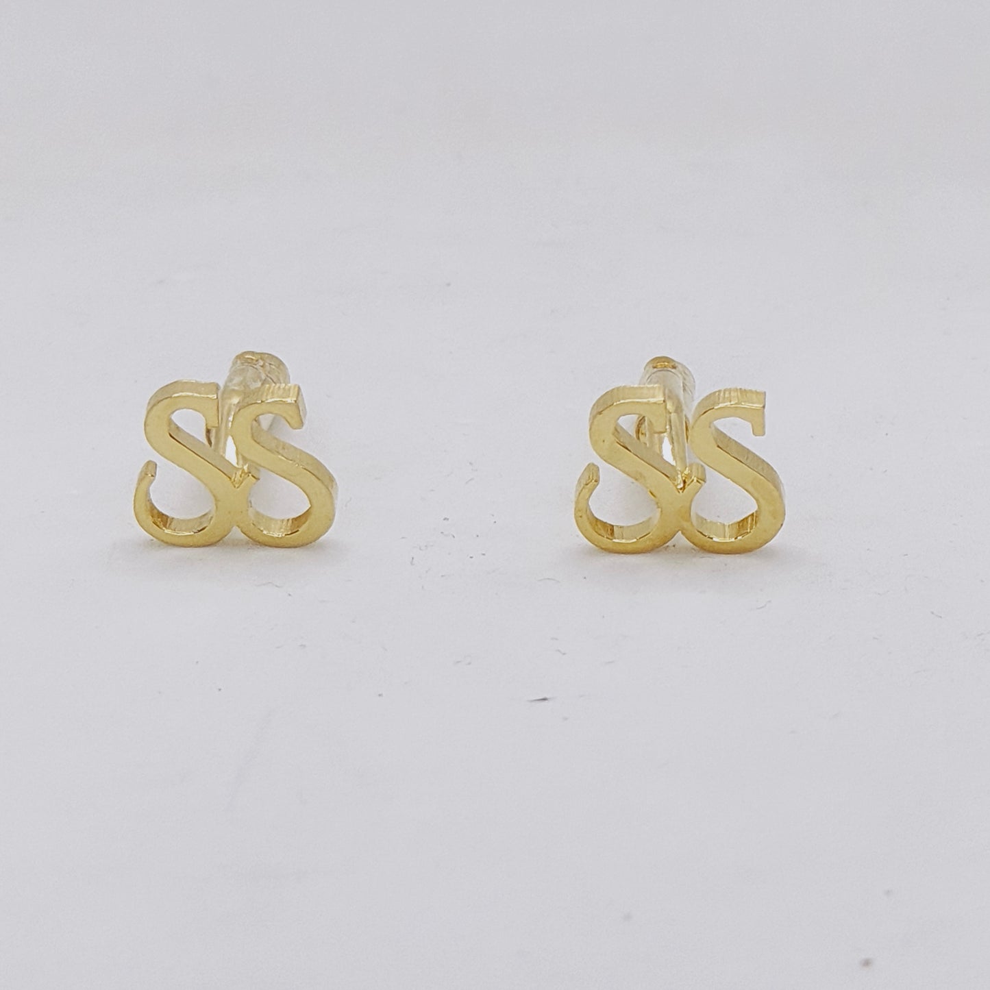 SS Double Initial Cufflinks