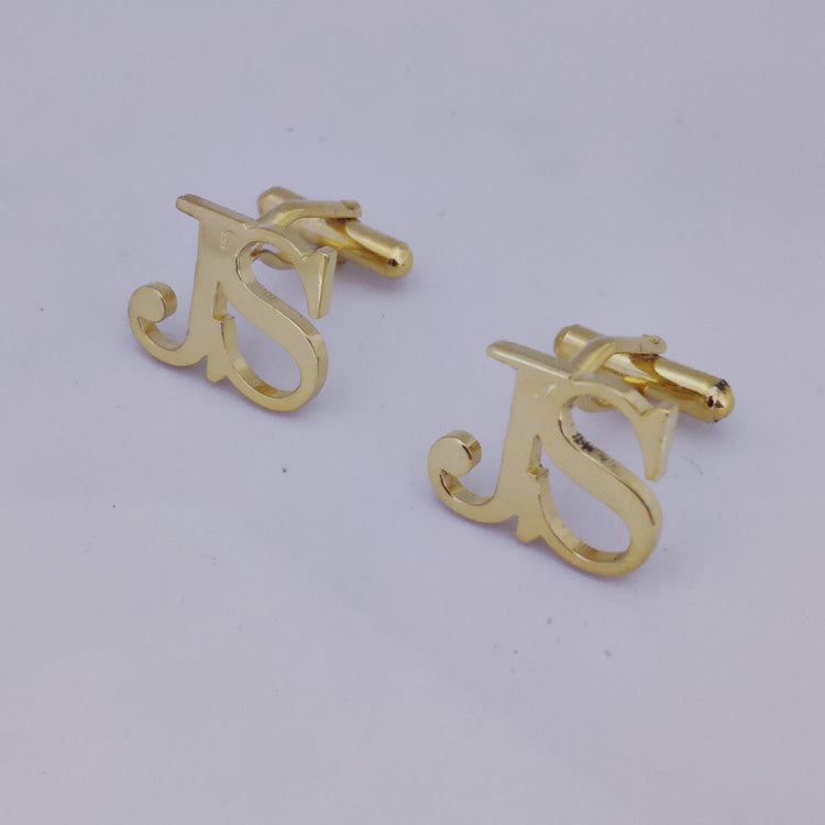 JS Double Initial Cufflinks