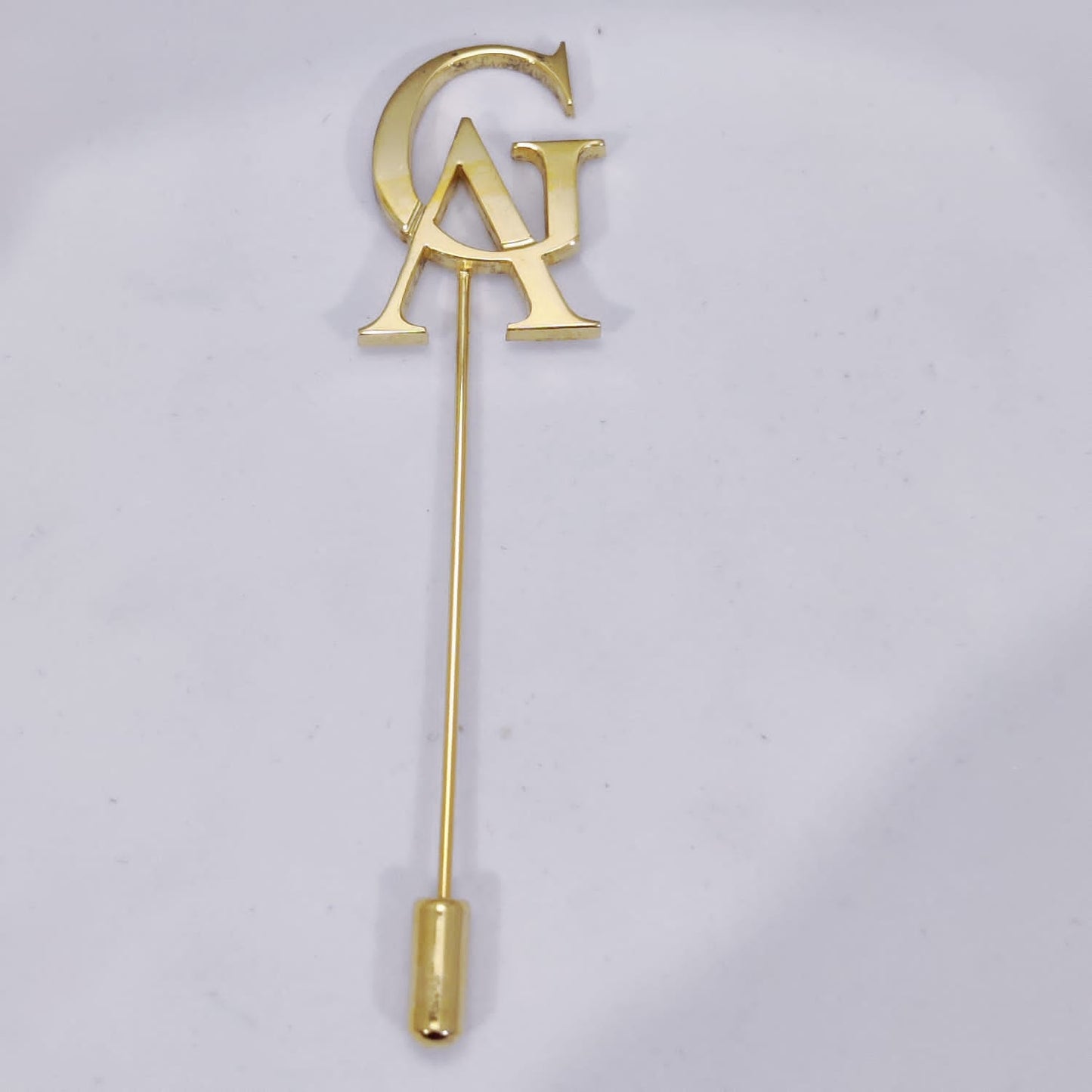 AG Double Initial Lapel Pin