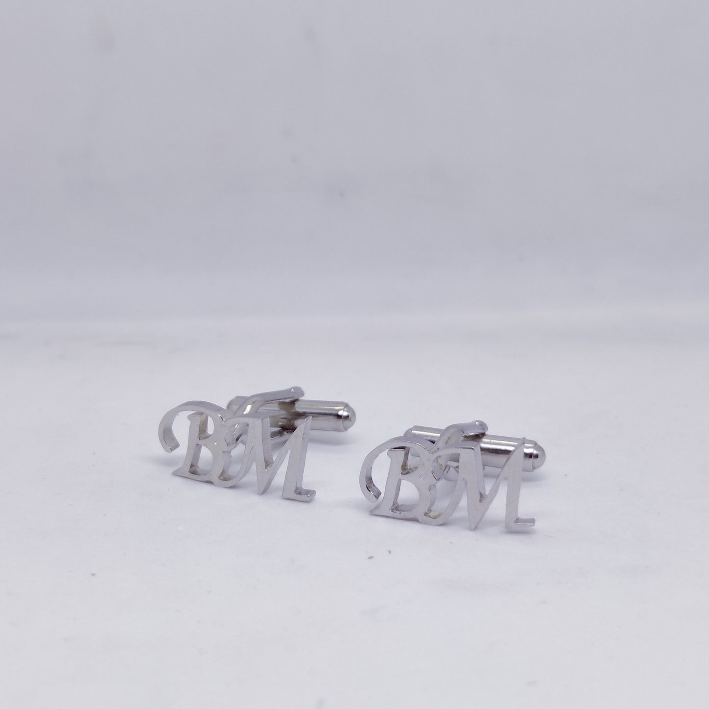 BM Double Initial Cufflinks