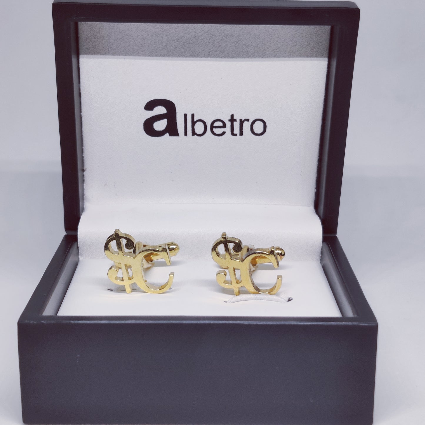 SC Double Initial Cufflinks