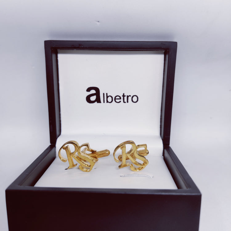 RS Double Initial Cufflinks