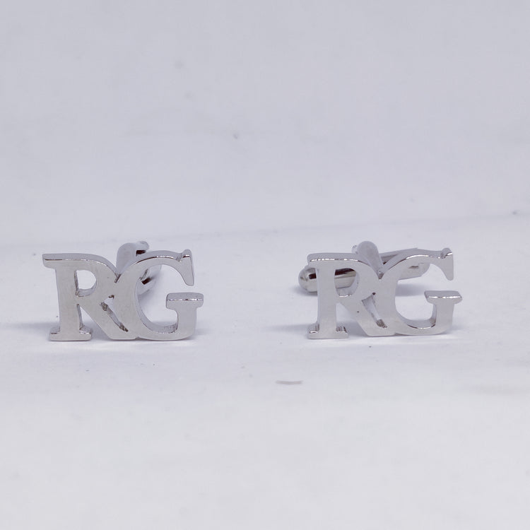RG Double Initial Cufflinks