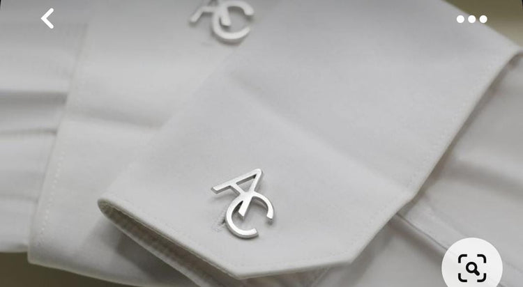 AC Double Initial Cufflinks