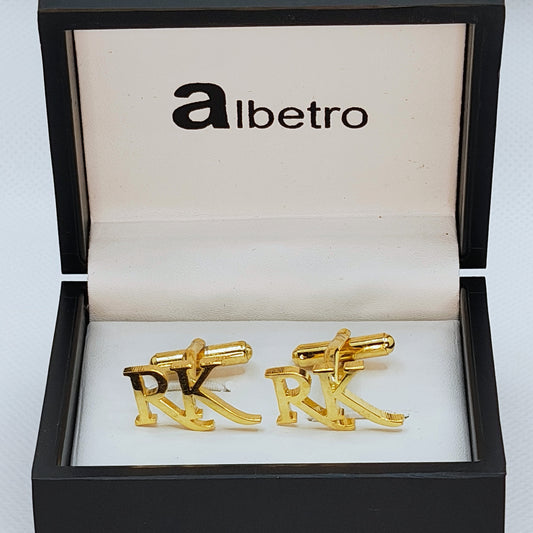 RK Double Initial Cufflinks