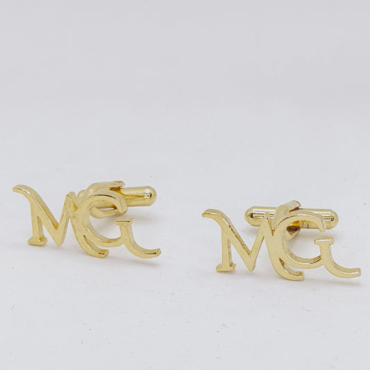 MG Double Initial Cufflinks