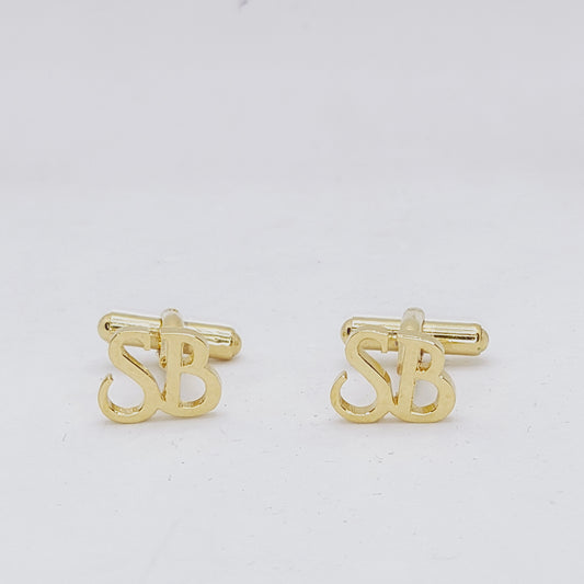 SB Double Initial Cufflinks