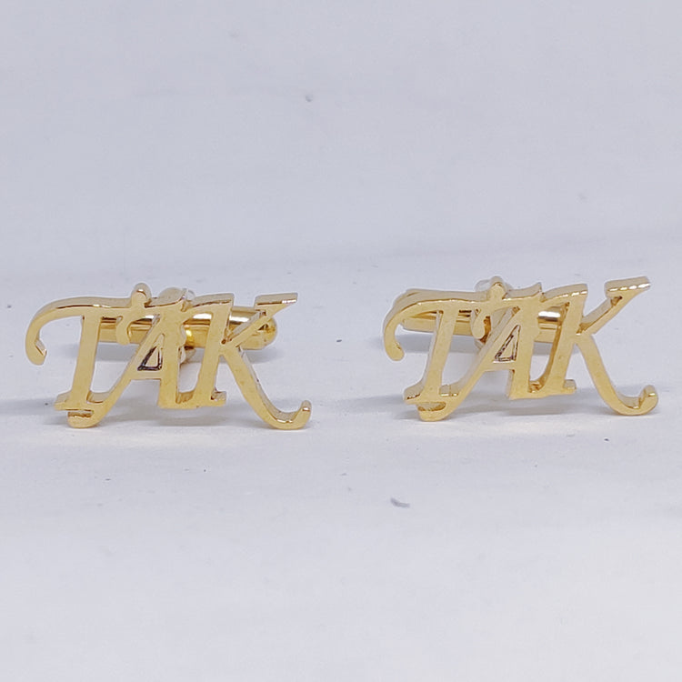 TAK triple initial cufflinks