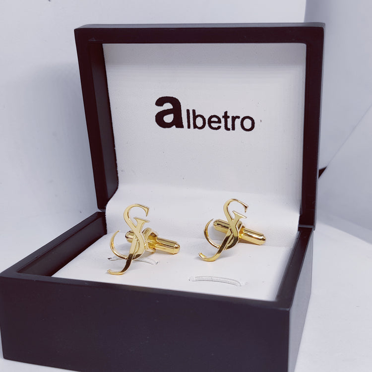 SJ Double Initial Cufflinks
