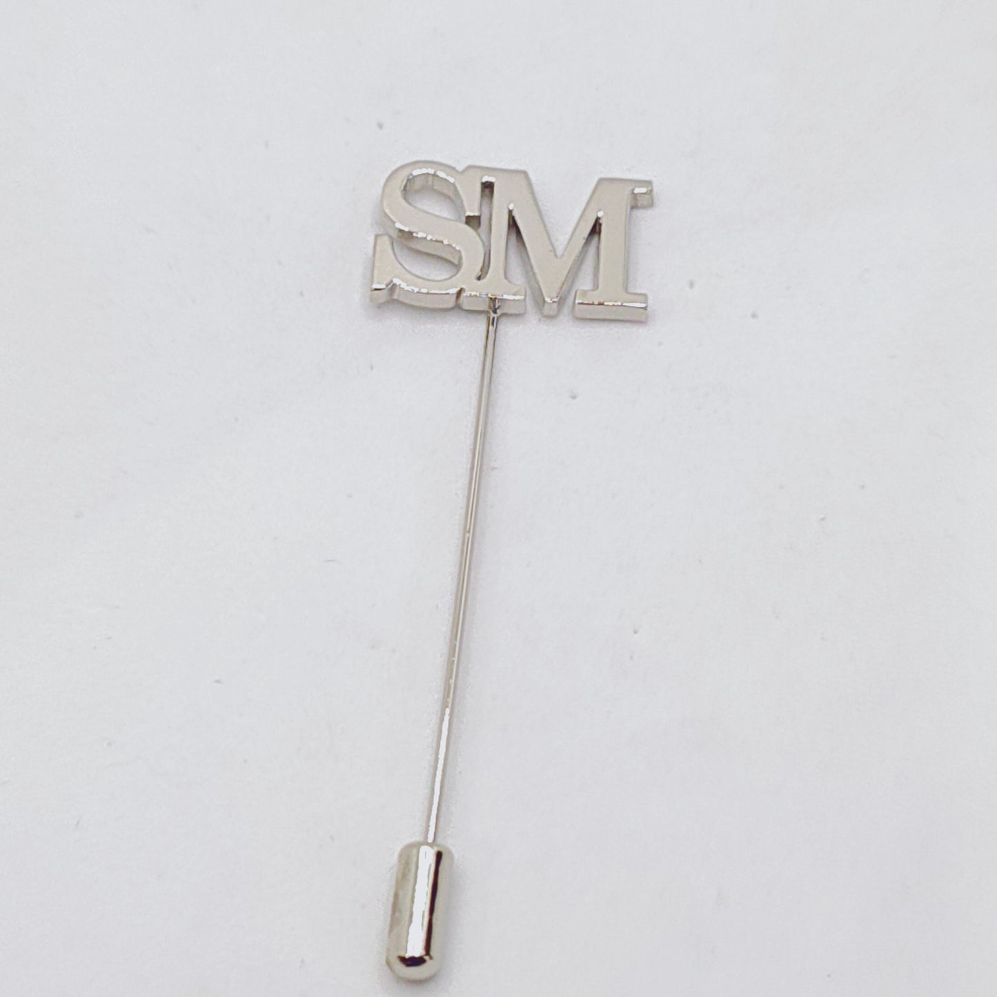 SM Double Initial Lapel Pin