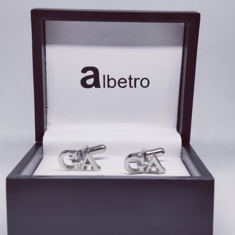 GA Double Initial Cufflinks