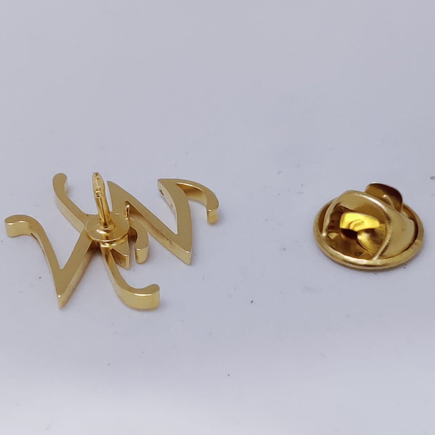 WN Double Initial Lapel Pin