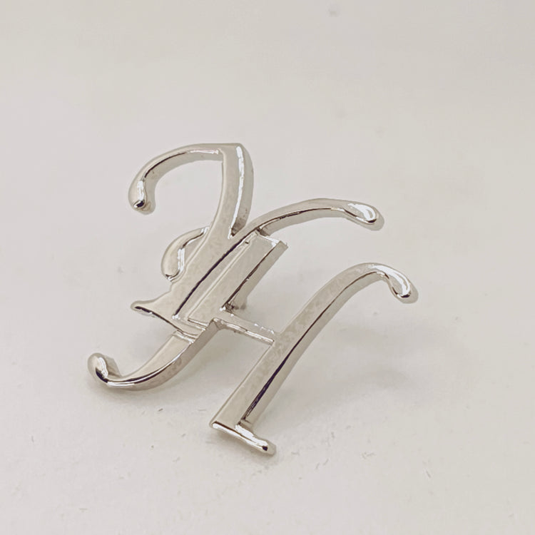 YH Double Initial Lapel Pin
