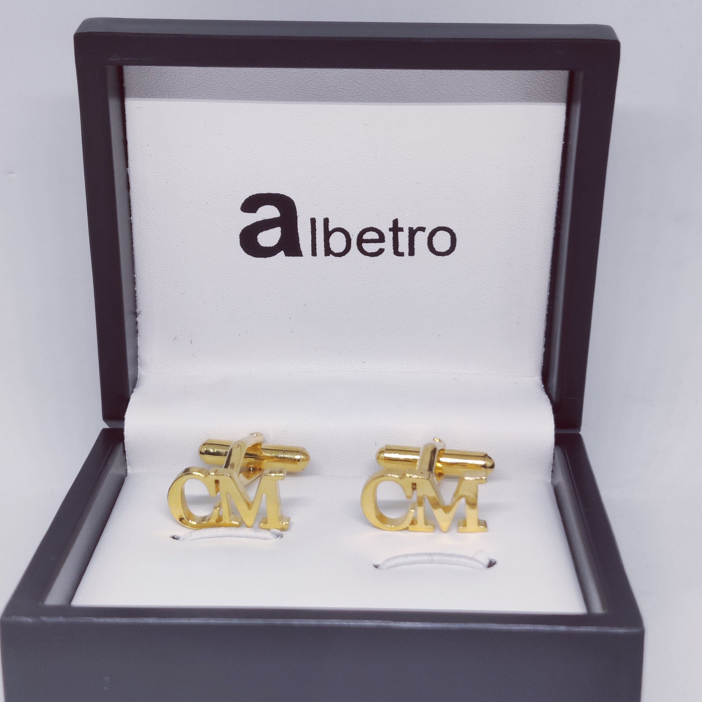 CM Double Initial Cufflinks