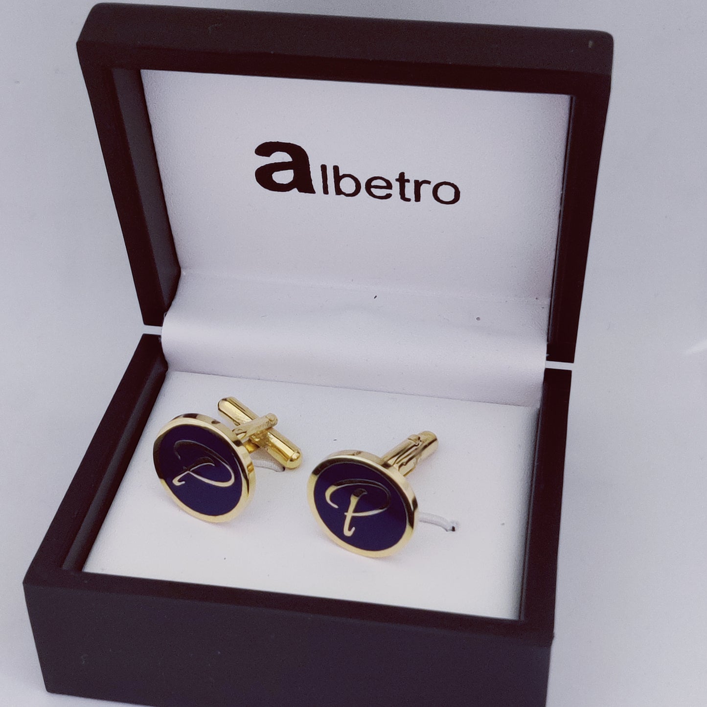 Initial P Monogram Cufflinks