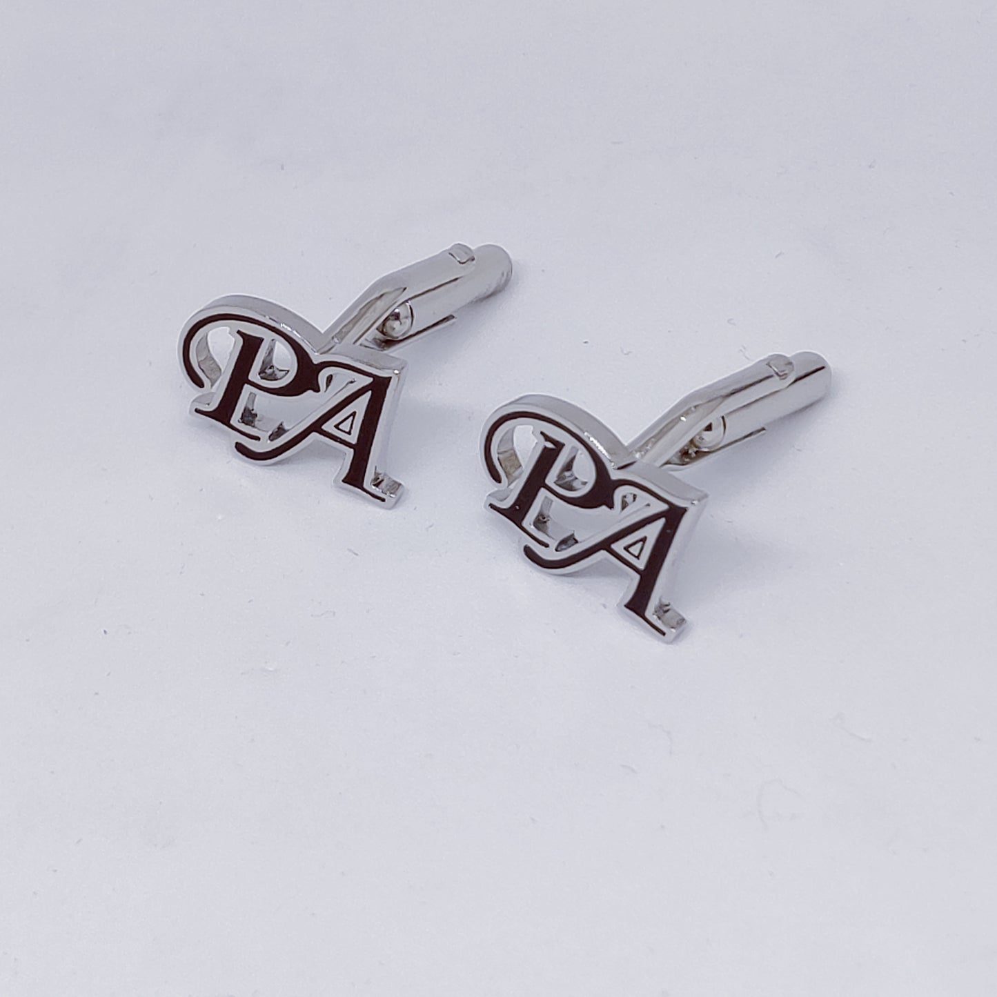 PA initial monogram cufflinks
