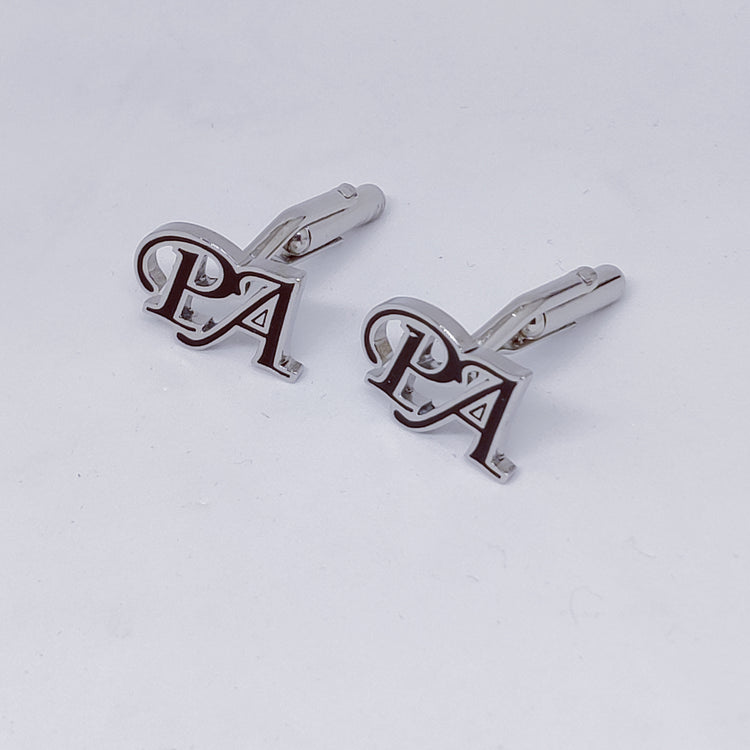 PA initial monogram cufflinks