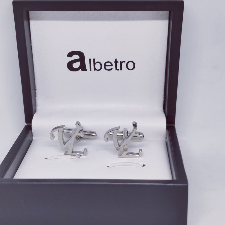 VL Double Initial Cufflinks