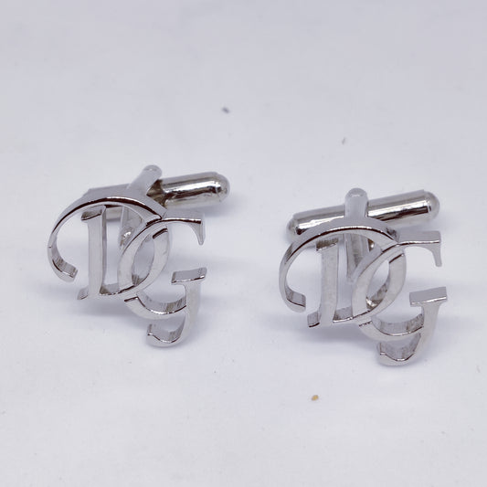 DG Double Initial Cufflinks