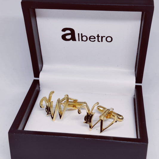 YW Double Initial Cufflinks