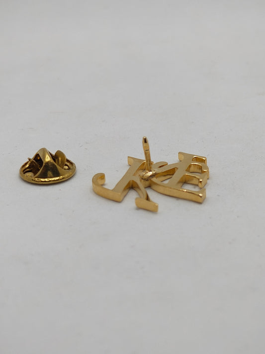 KF Double Initial Lapel Pin
